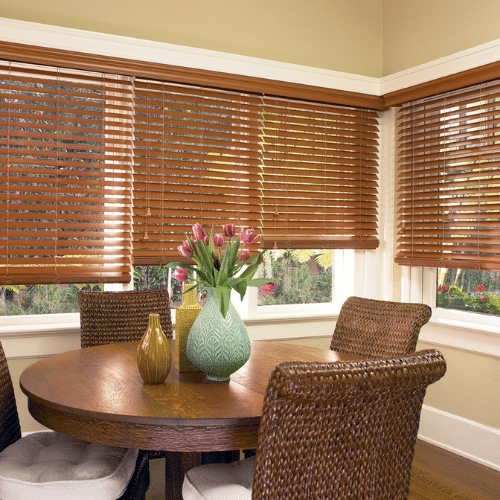 wooden blinds