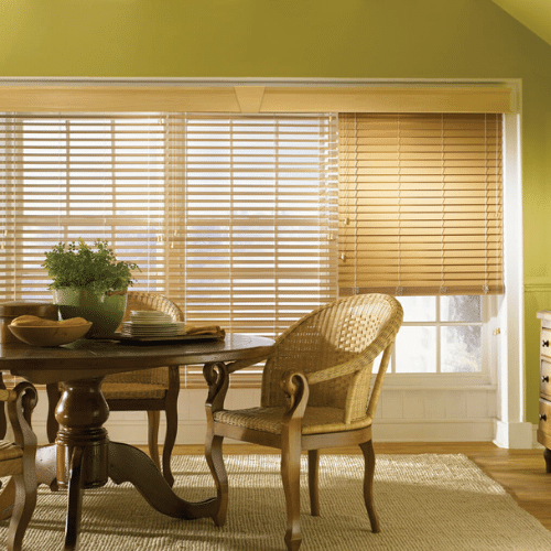 wooden blinds