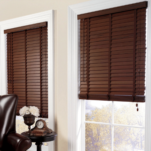 wooden blinds