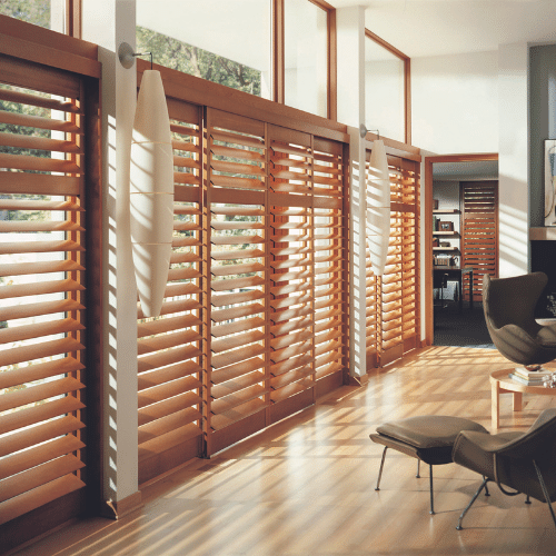 wooden blinds