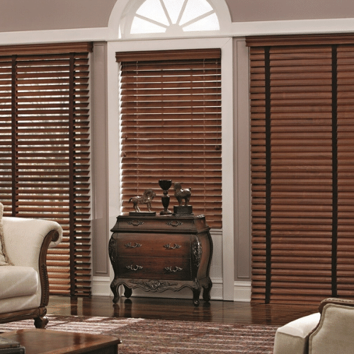 wooden blinds