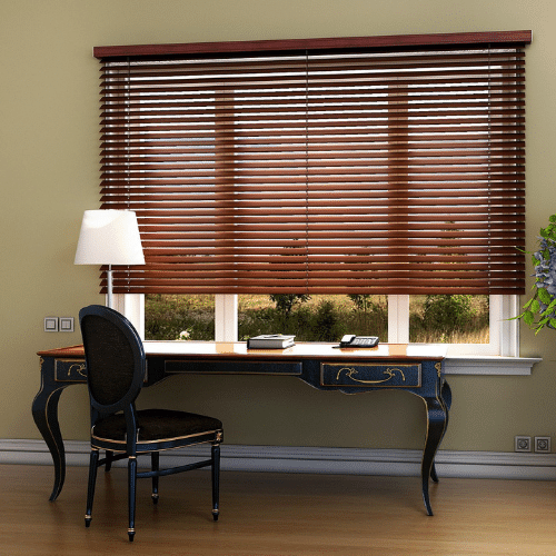 wooden blinds