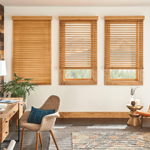 wooden blinds