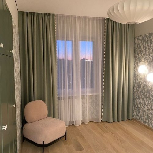 faux silk curtains dubai