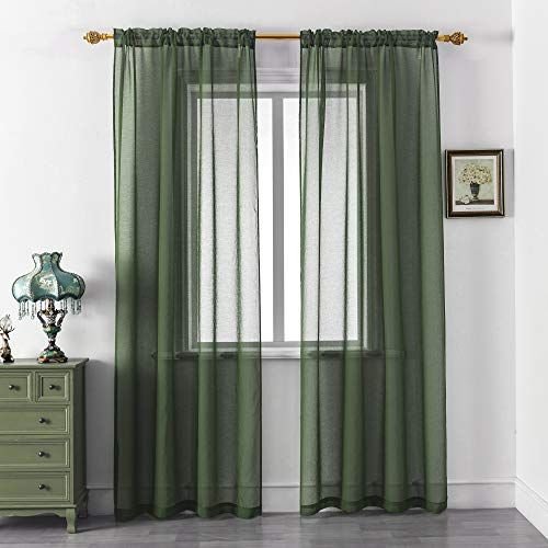 green sheer curtains dubai